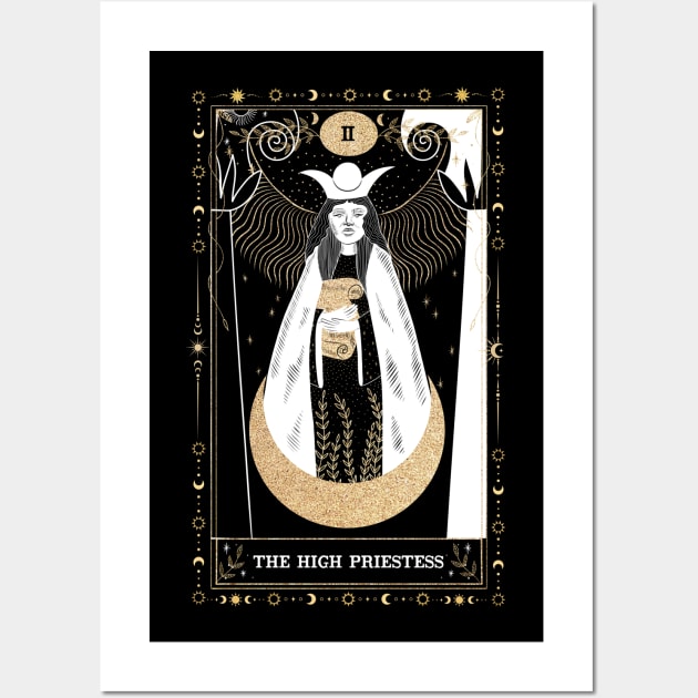 The High Priestess Tarot Card Wall Art by Free Spirits & Hippies